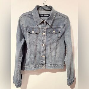 Light Blue Denim Jacket - Women's Classic Jean Coat AUTHENTIC Original Jeans